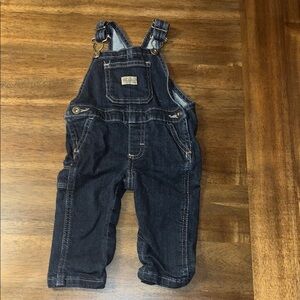 Wrangler Baby jean bib overalls  size 3-6m. country